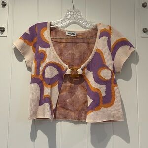 Mandinga Cropped Knit Top